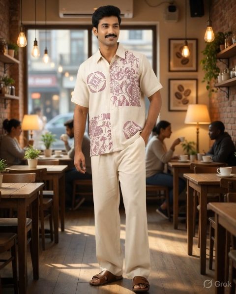 Pink Embroidered Shirt